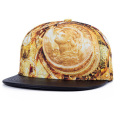 Flat Brim Leopard Snapback Cap and Hat